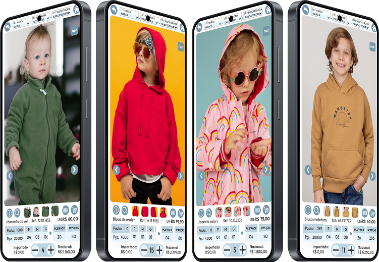 Telas do eCommerce Vestuário — Atacado de Moda